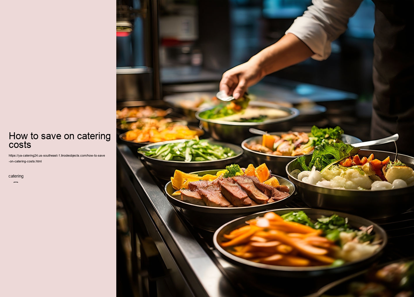 How to save on catering costs